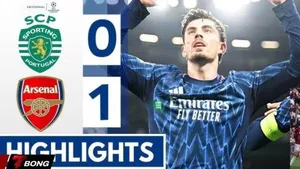 Arsenal tái thiết bản sắc và hạ Sporting nhờ bàn thắng vàng phút 90+1