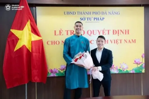 Gustavo được cấp quốc tịch Việt Nam, hoàn tất quá trình nhập tịch