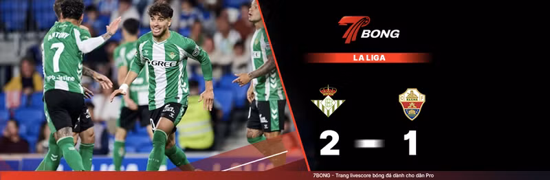 7BONG highlight: Real Betis VS Elche [13-05-26] • Spanish La Liga