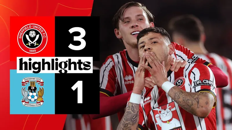 Video highlight: Sheffield United 3-1 Coventry City