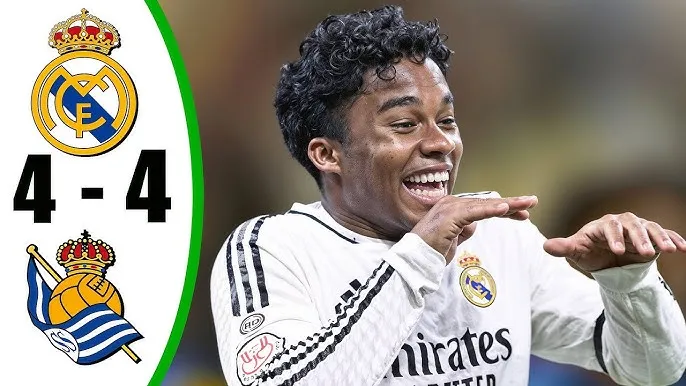 Video highlights Real madrid 4-4 Real sociedad: Phản kháng mạnh mẽ